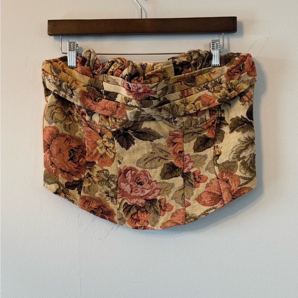 CIDER Women’s Floral Bustier and Mini Skirt Set